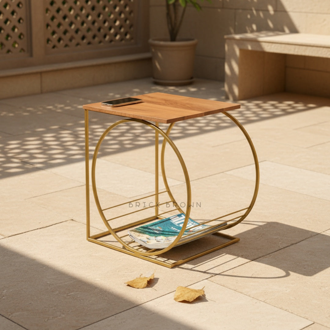 Running Wheel Accent Table