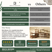 Circular Organizer with Black Frame from Mahogany Collection