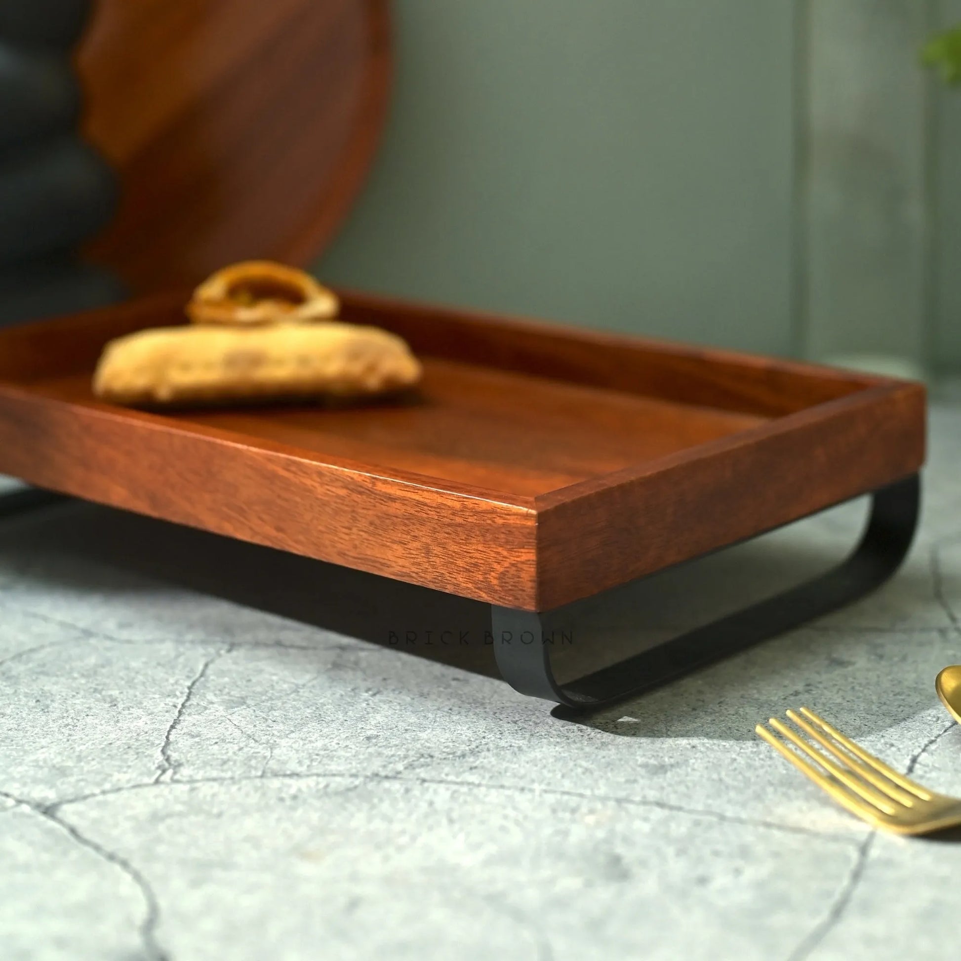 Cresta Serving Tray from Mahogany Collection