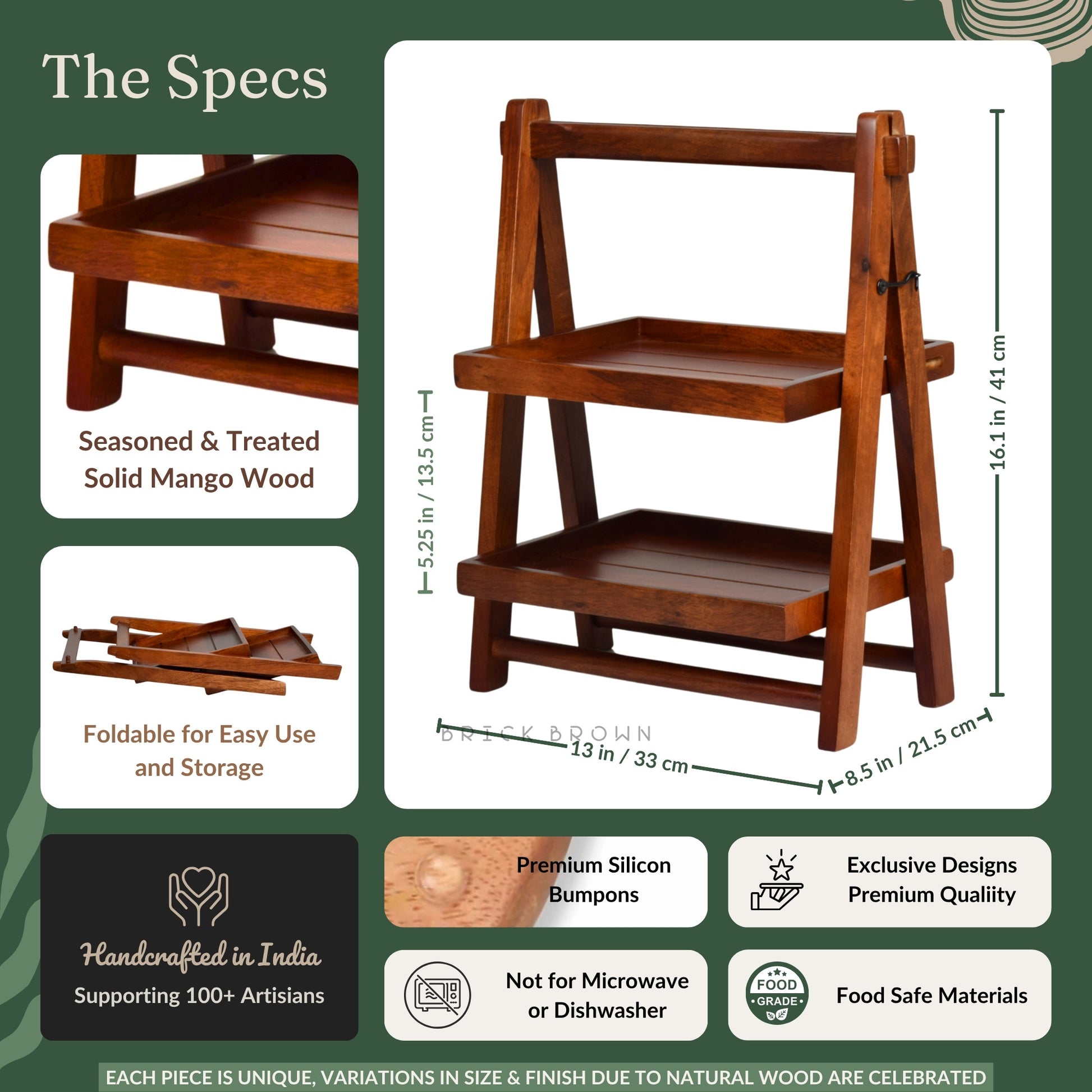 Foldable Organizer from Mahogany Collection (Small)