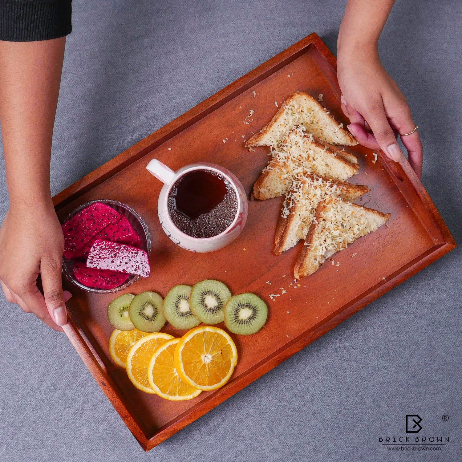 Classic Serving Tray from Mahogany Collection (Large)