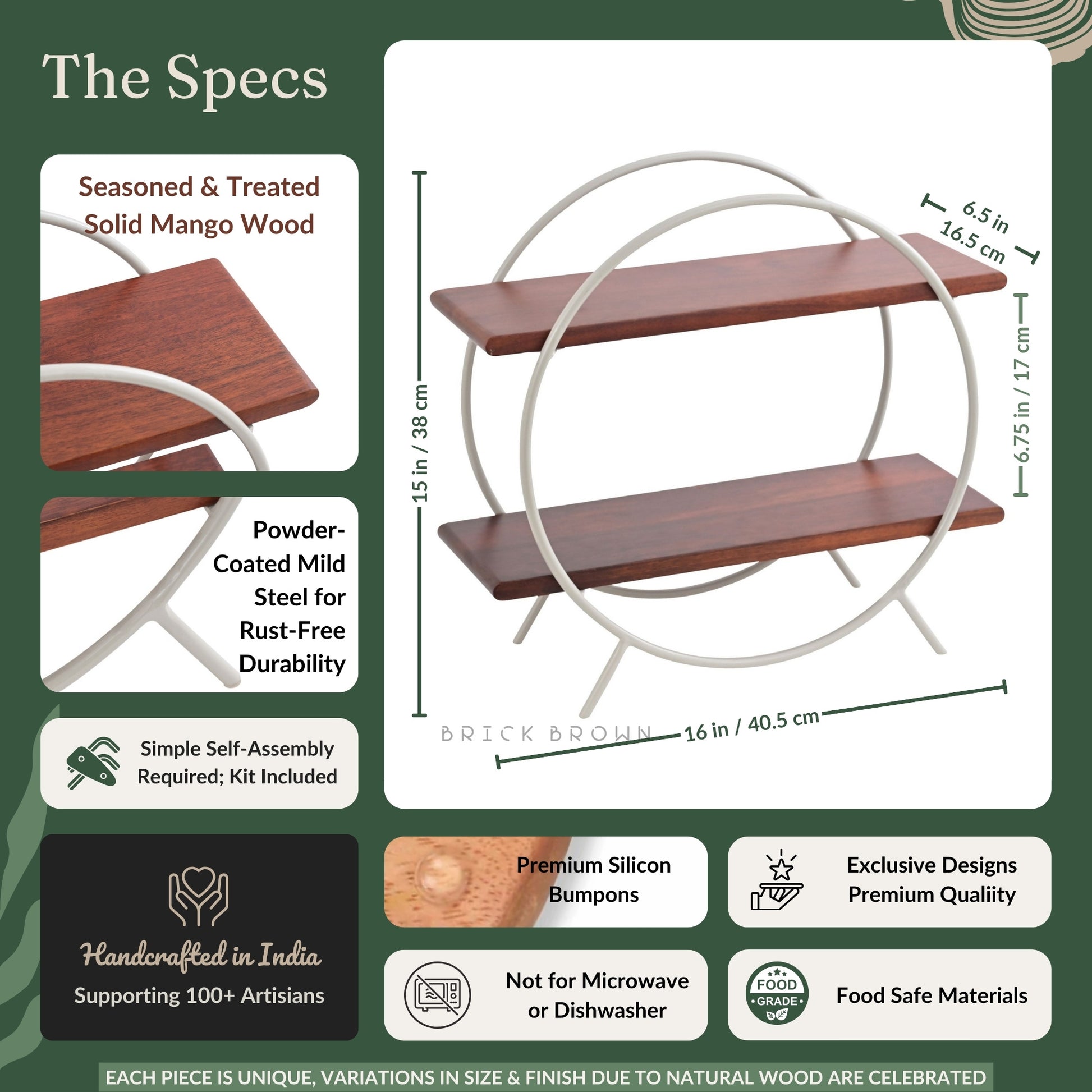 Pearl Circular Organizer from Mahogany Collection