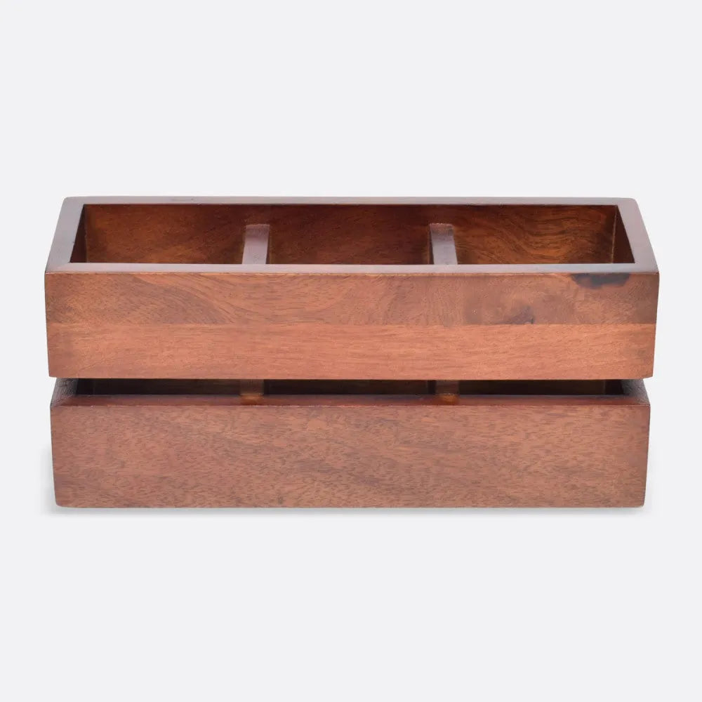 Cranny Cutlery Caddy/Holder from Mahogany Collection
