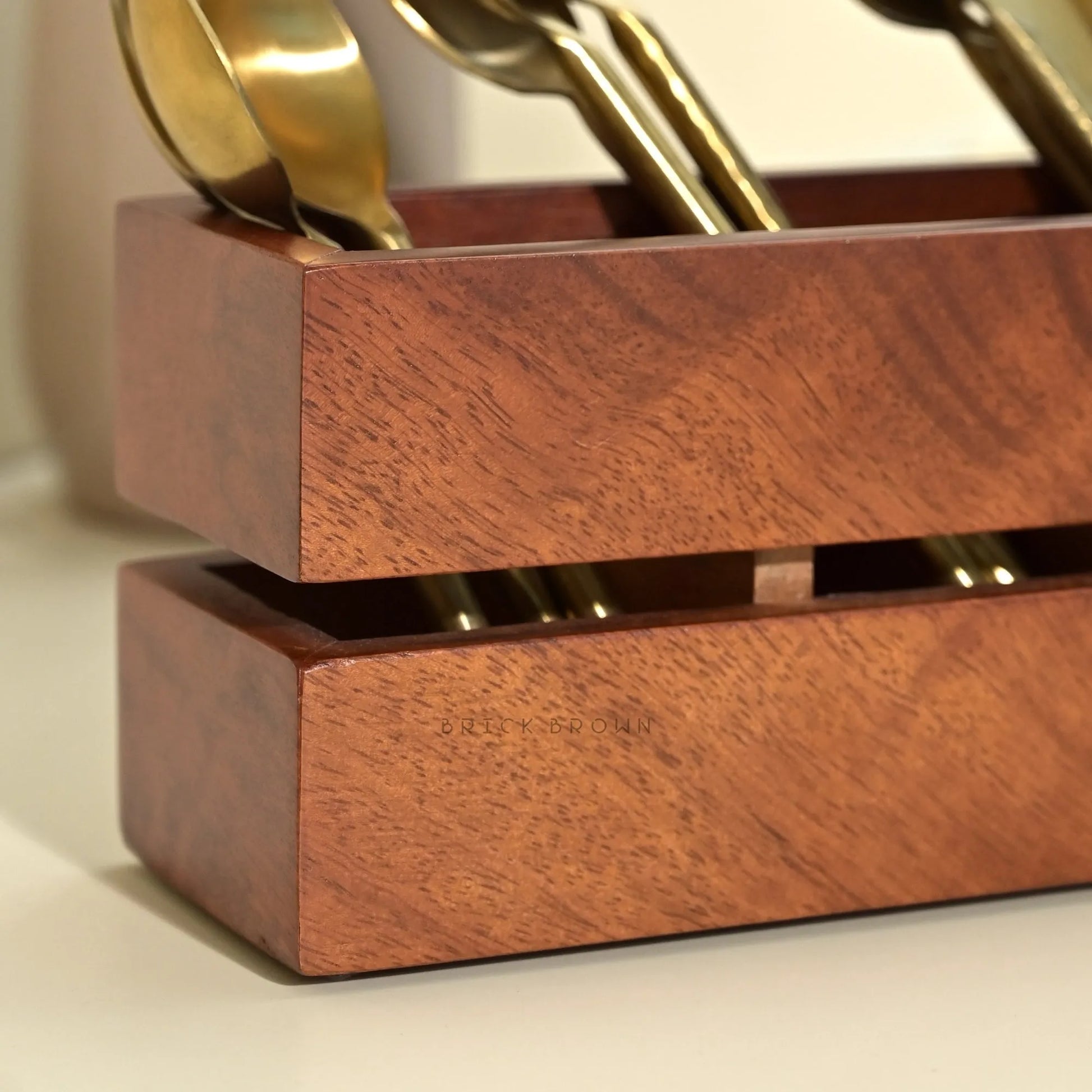 Cranny Cutlery Caddy/Holder from Mahogany Collection