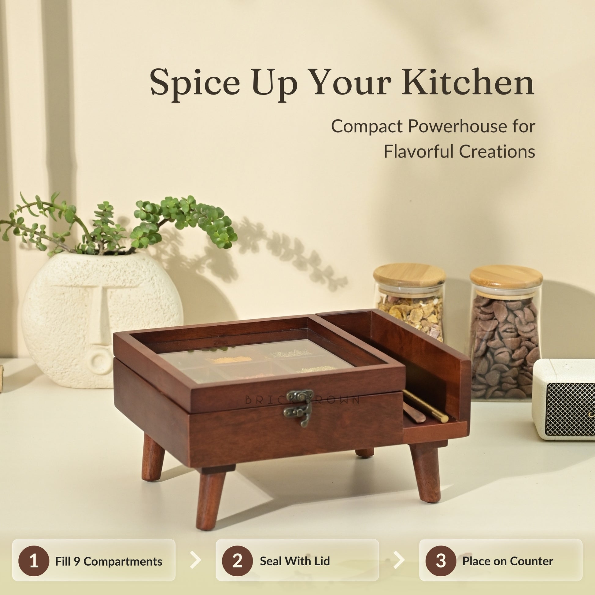 Legged Spice Box
