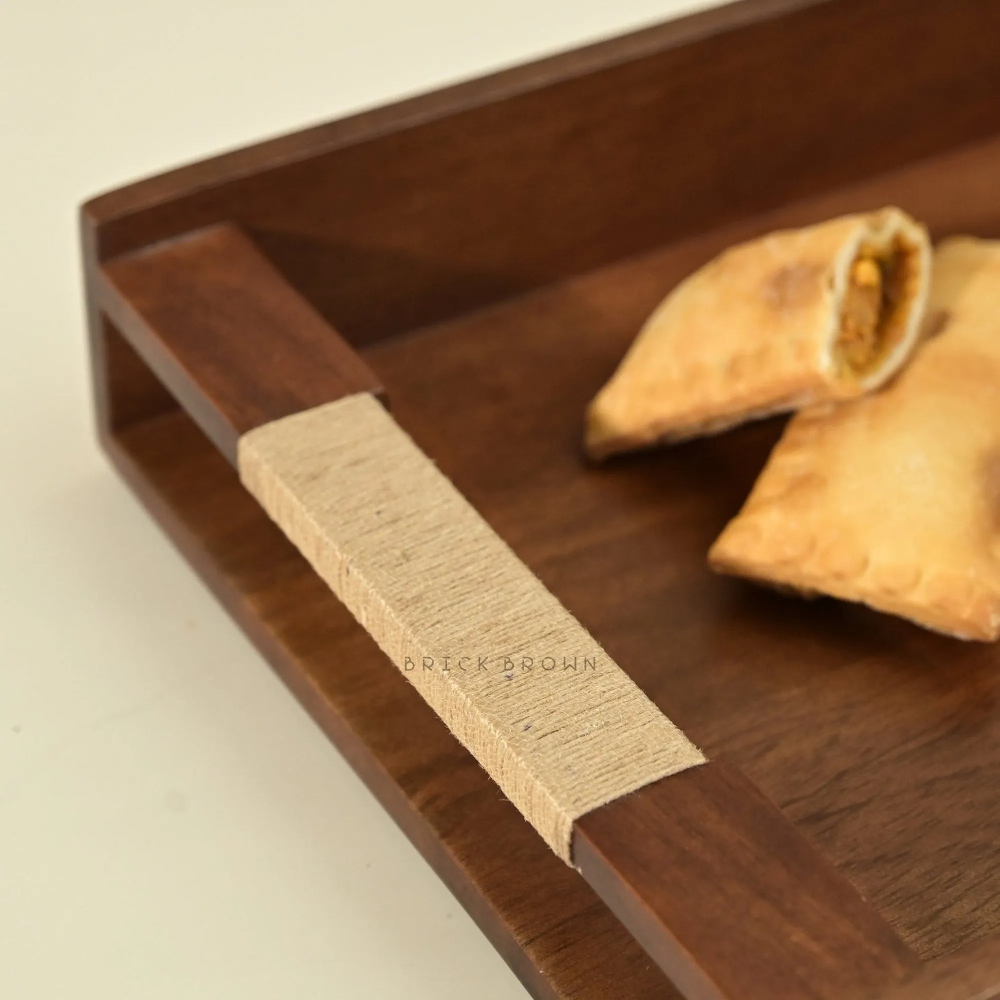Tribal Serving Tray in Walnut