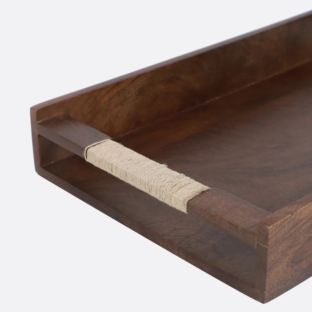 Tribal Serving Tray in Walnut
