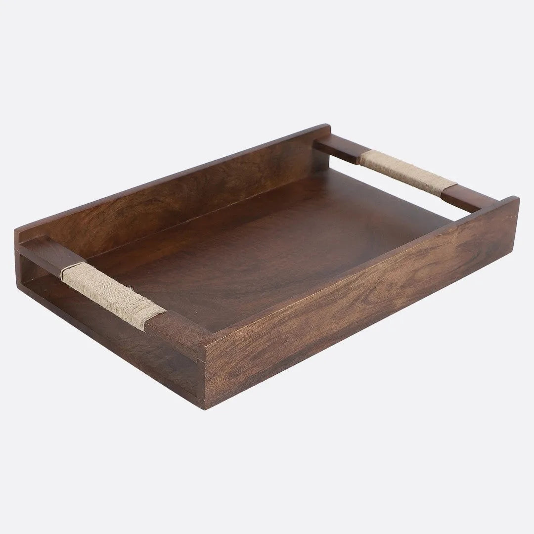 Tribal Serving Tray in Walnut