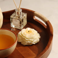 Tribal Curvy Serving Tray in Walnut