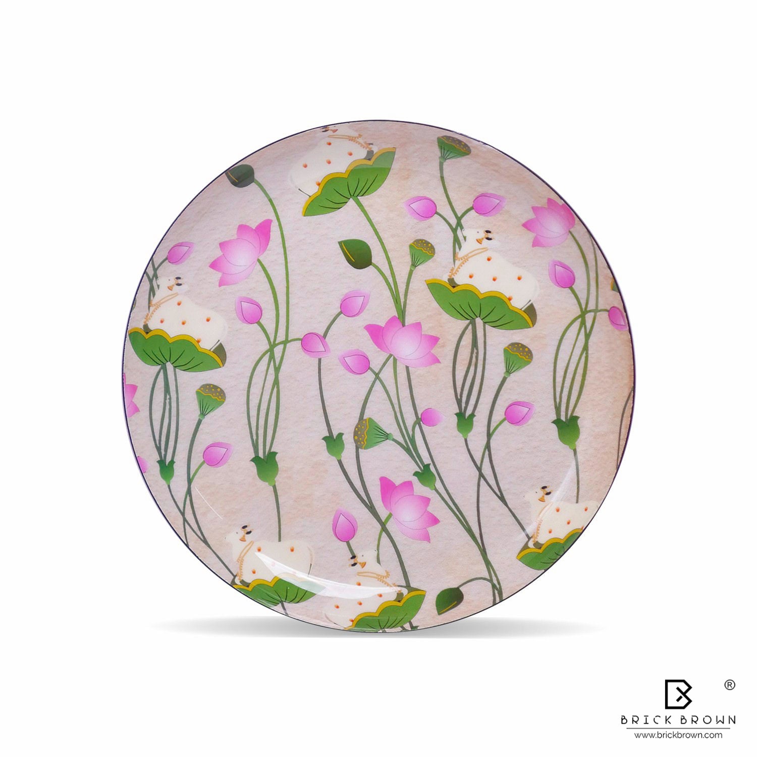 Pichwai Treasures Wall Plates Set (12 Inch, 10 Inch, 8 Inch, Set of 5)