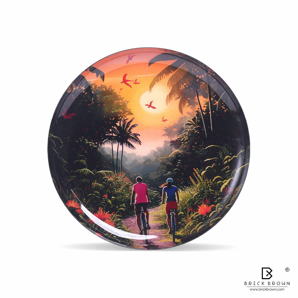 The Nature Connection Wall Plates Set (12 Inch, 10 Inch, 8 Inch, Set of 5)