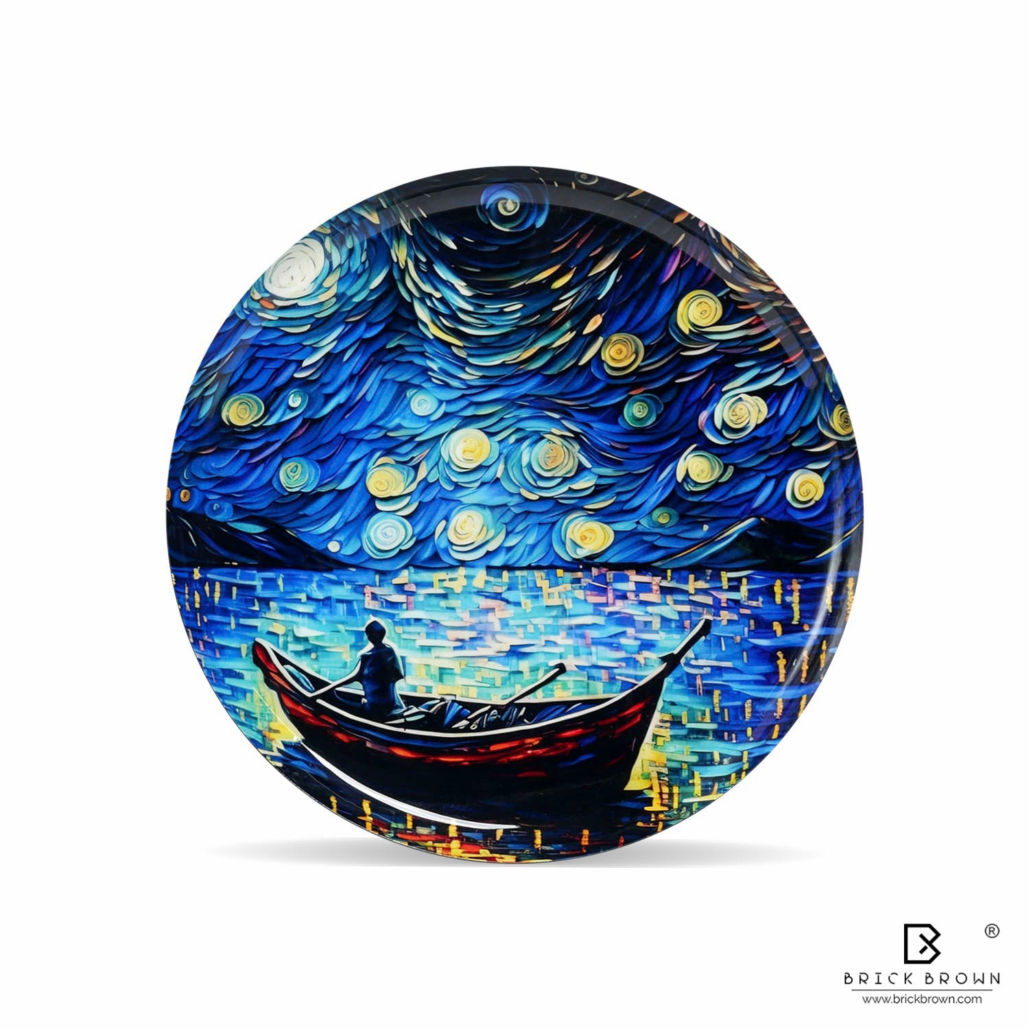 Van Gogh Vista Wall Plates Set (12 Inch, 10 Inch, 8 Inch, Set of 5)
