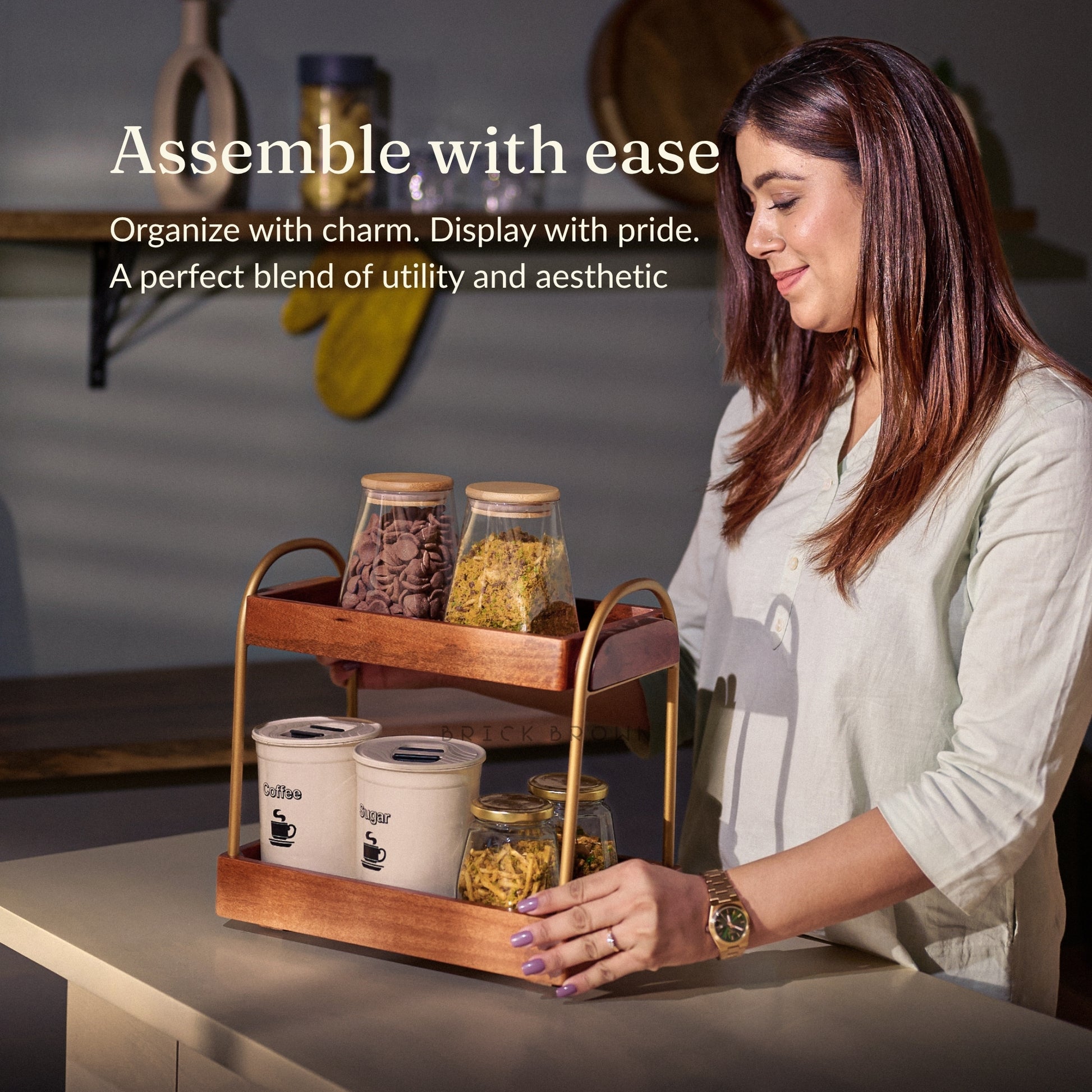 CasaDuo Organizer from Mahogany Collection