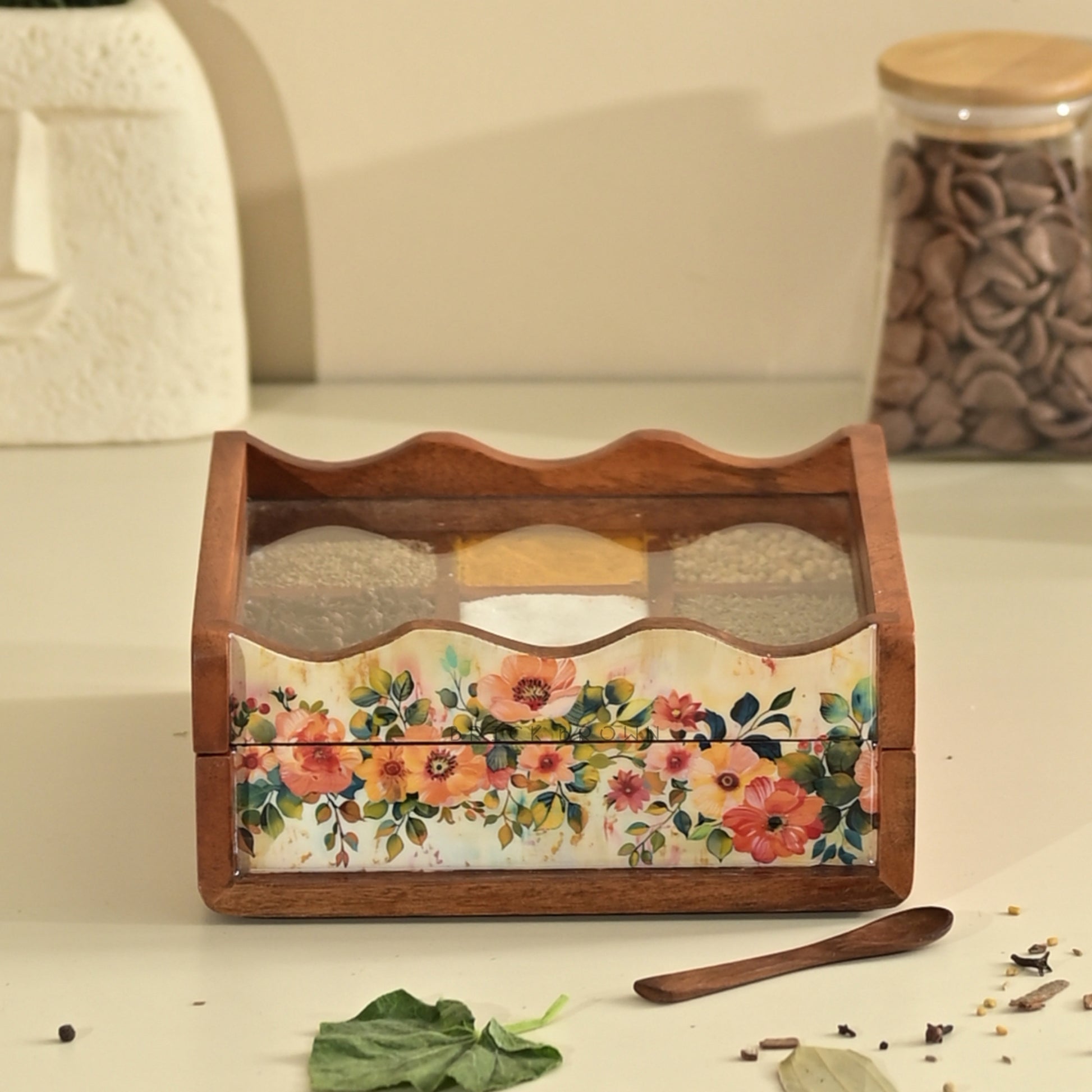 Pastel Flora Nava Masala Box