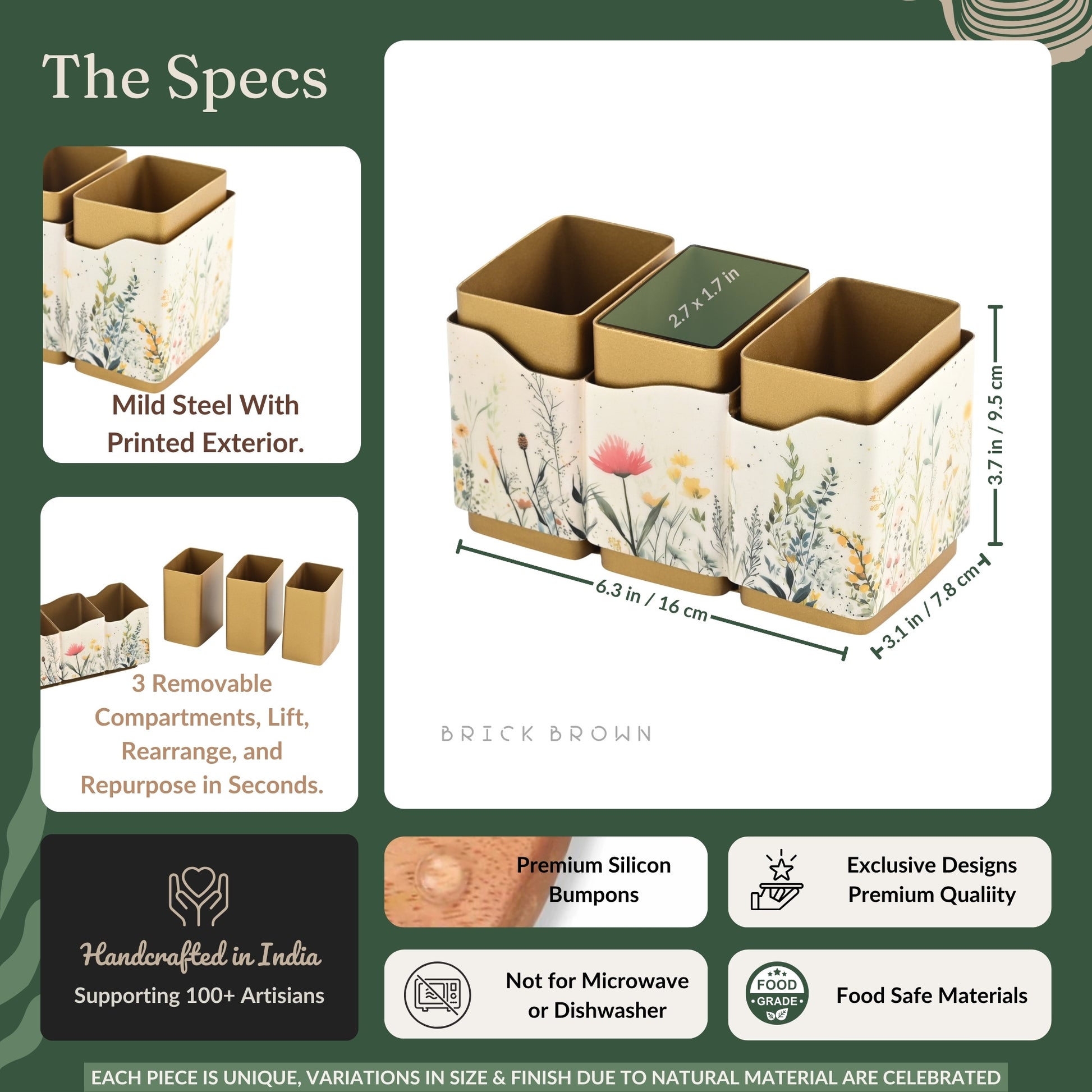 Triflora Cutlery Holder