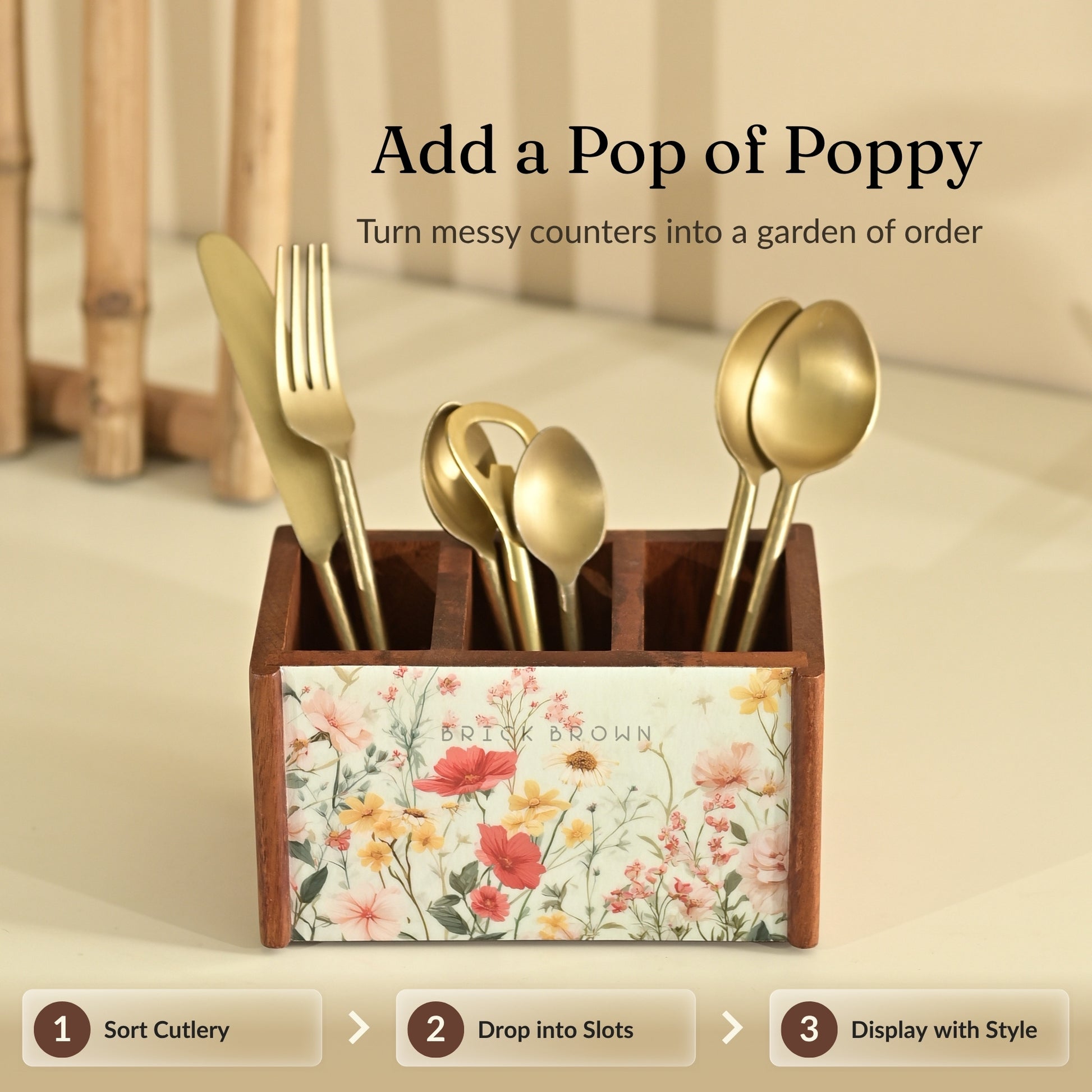 Poppy Cutlery Holder