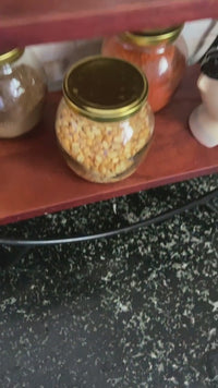 Circular Organizer with Black Frame from Mahogany Collection