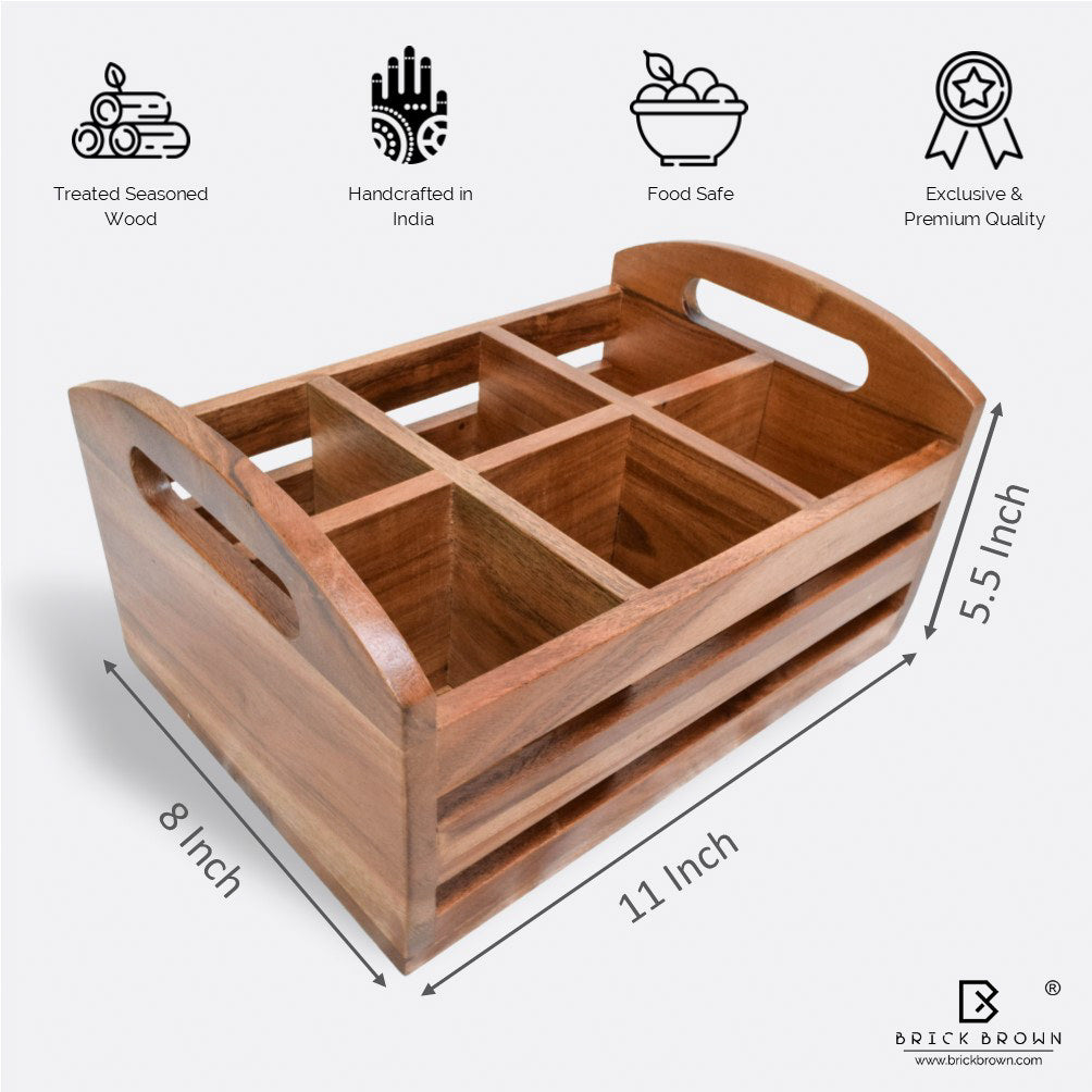 Two in One Flatware Organizer and Tea Glass Holder