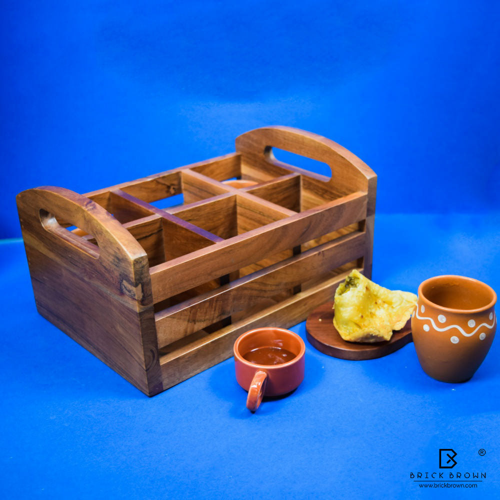 Two in One Flatware Organizer and Tea Glass Holder