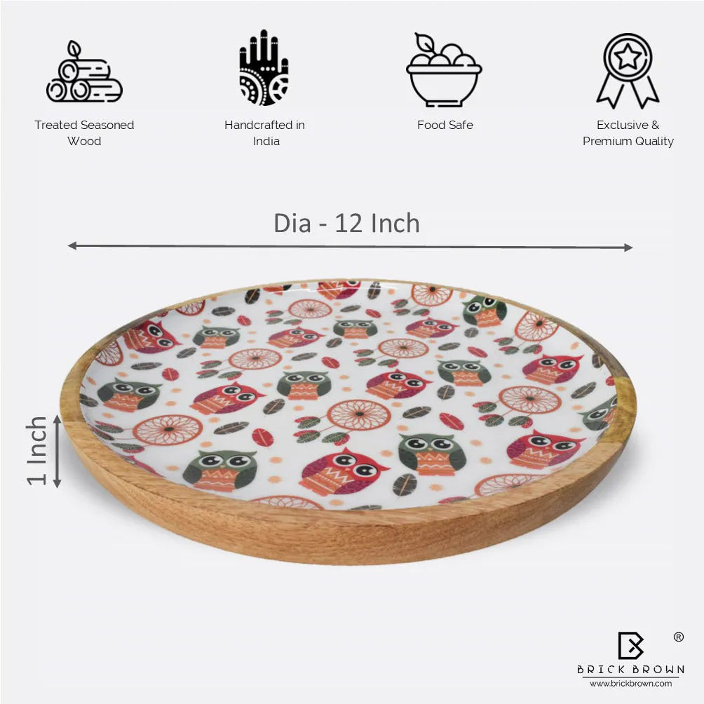 Bohemian Round Serving Platter