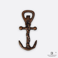 Nautical Anchor Bottle Opener in Antique Copper