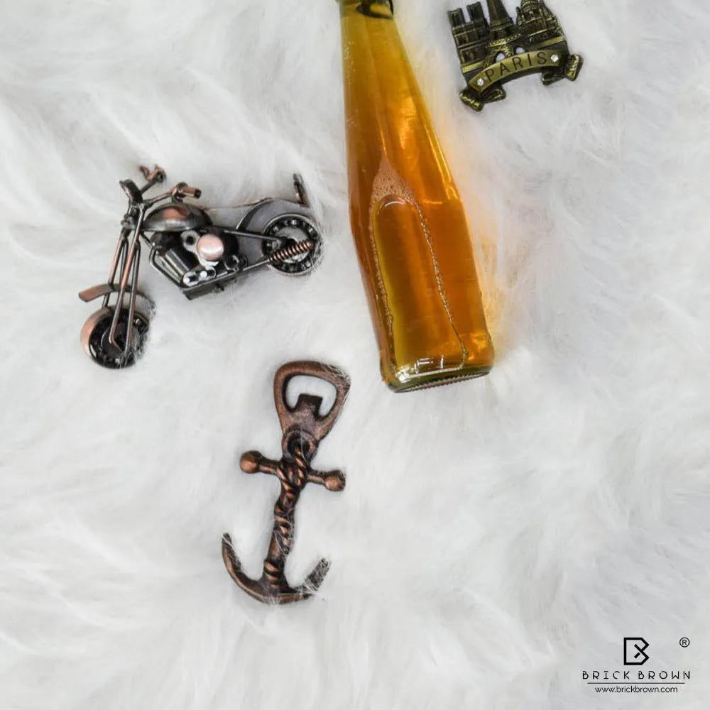 Nautical Anchor Bottle Opener in Antique Copper