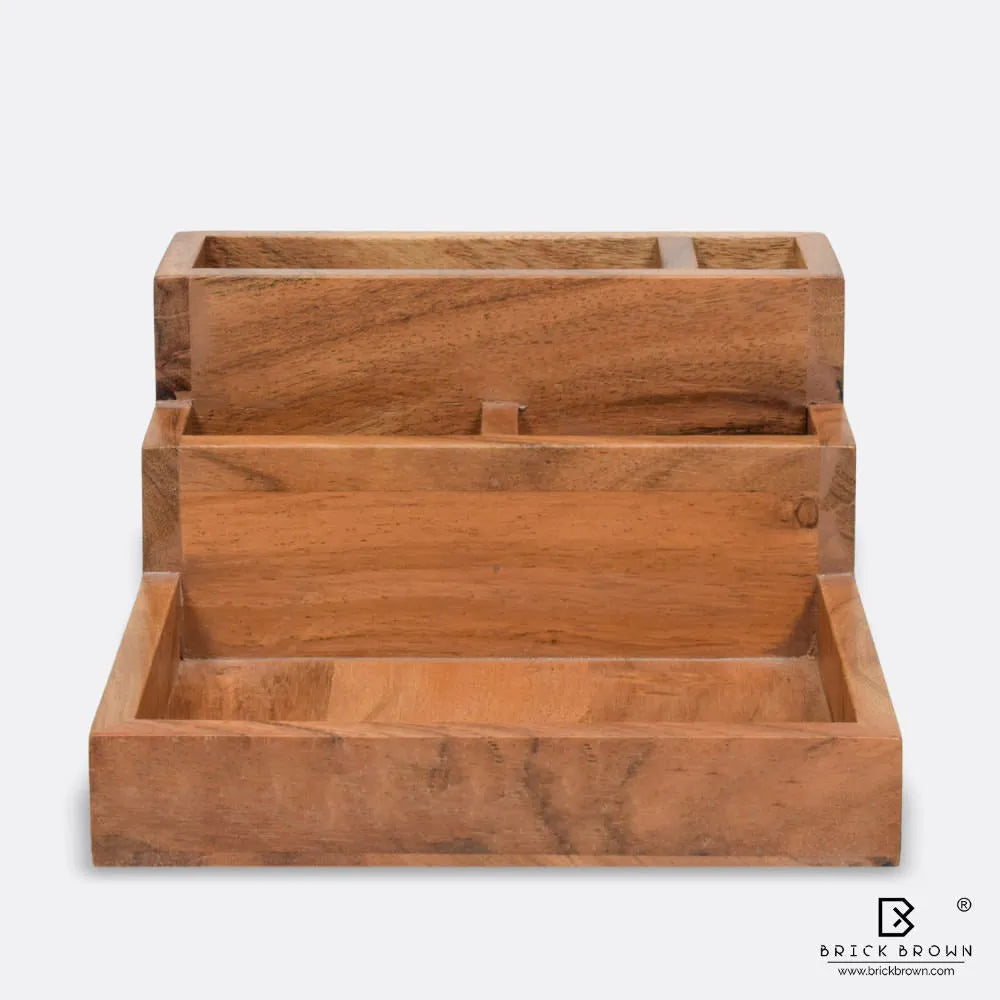 Staircase Organizer in Acacia Wood