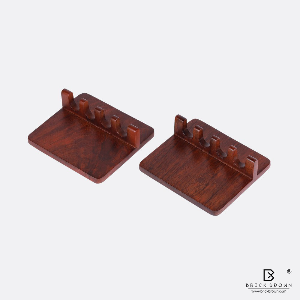 Spoon Rest from Mahogany Collection (Set of 2)