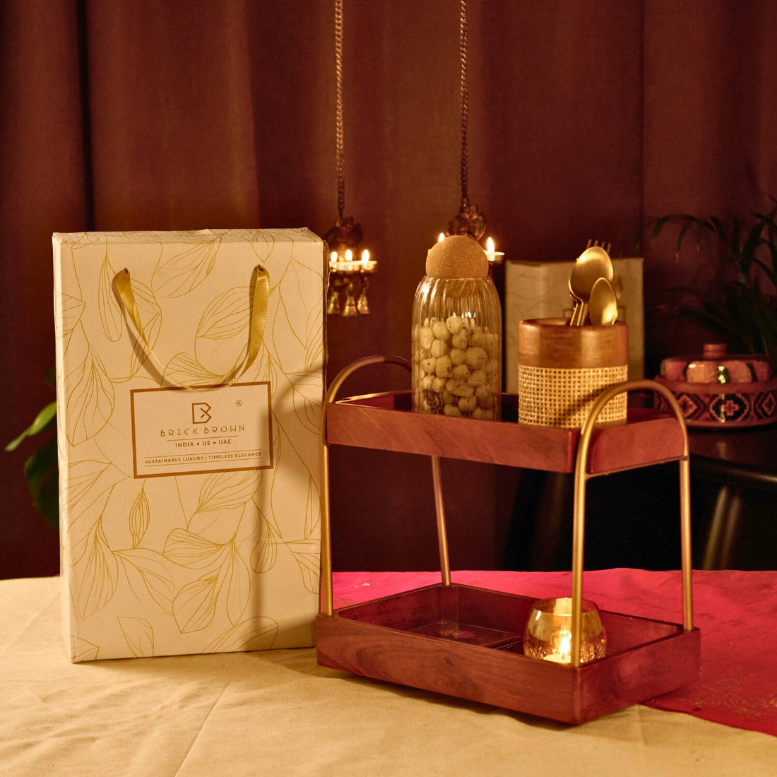 CasaDuo Organizer from Mahogany Collection