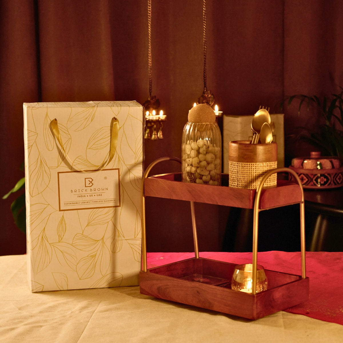 CasaDuo Organizer from Mahogany Collection