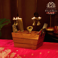 Boat Cutlery Caddy/Holder with Horseshoe Handle