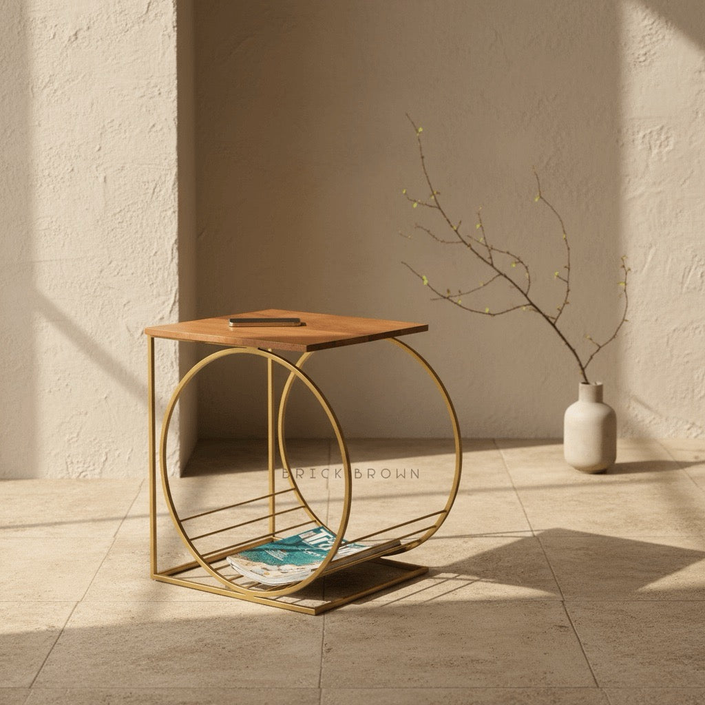 Running Wheel Accent Table