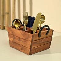 Boat Cutlery Caddy/Holder with Horseshoe Handle