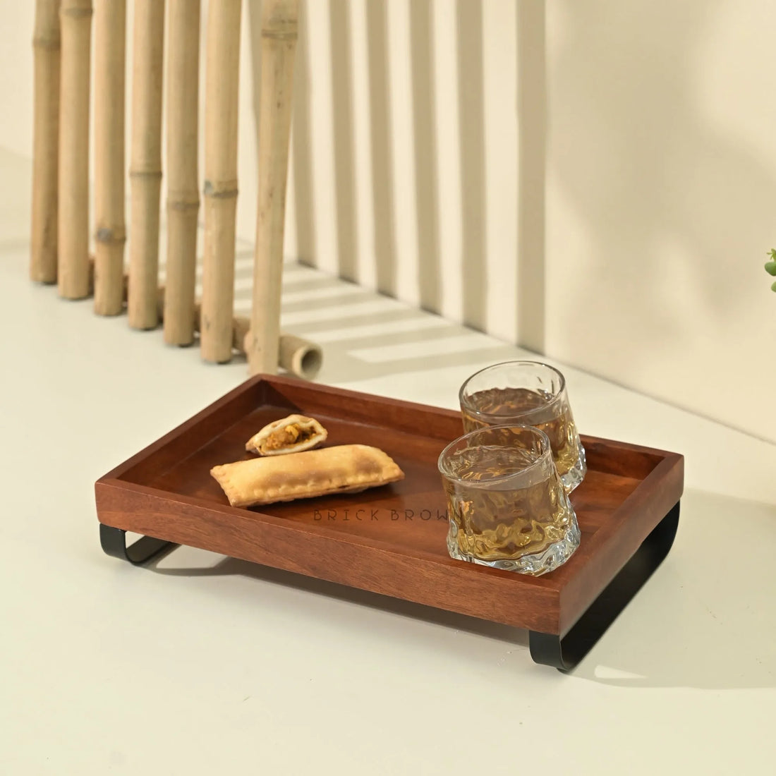 Cresta Serving Tray from Mahogany Collection