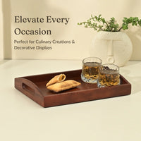 Classic Serving Tray from Mahogany Collection (Small)