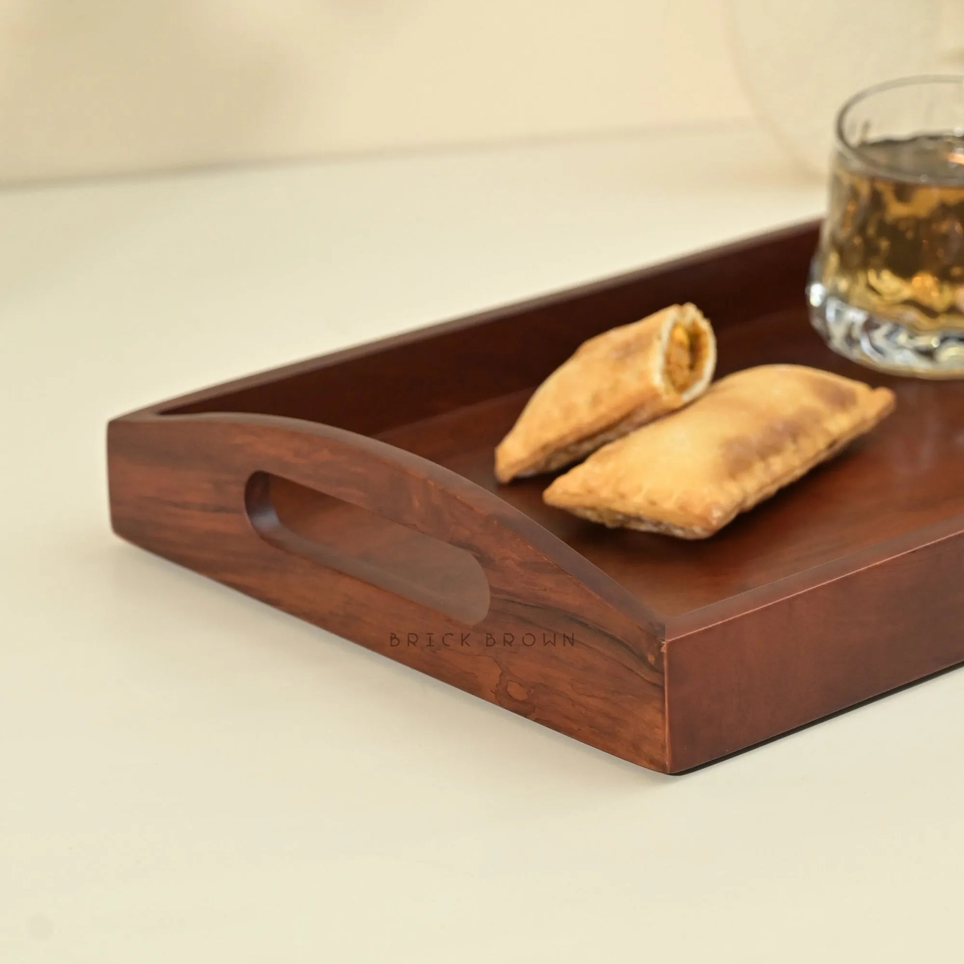 Classic Serving Tray from Mahogany Collection (Small)