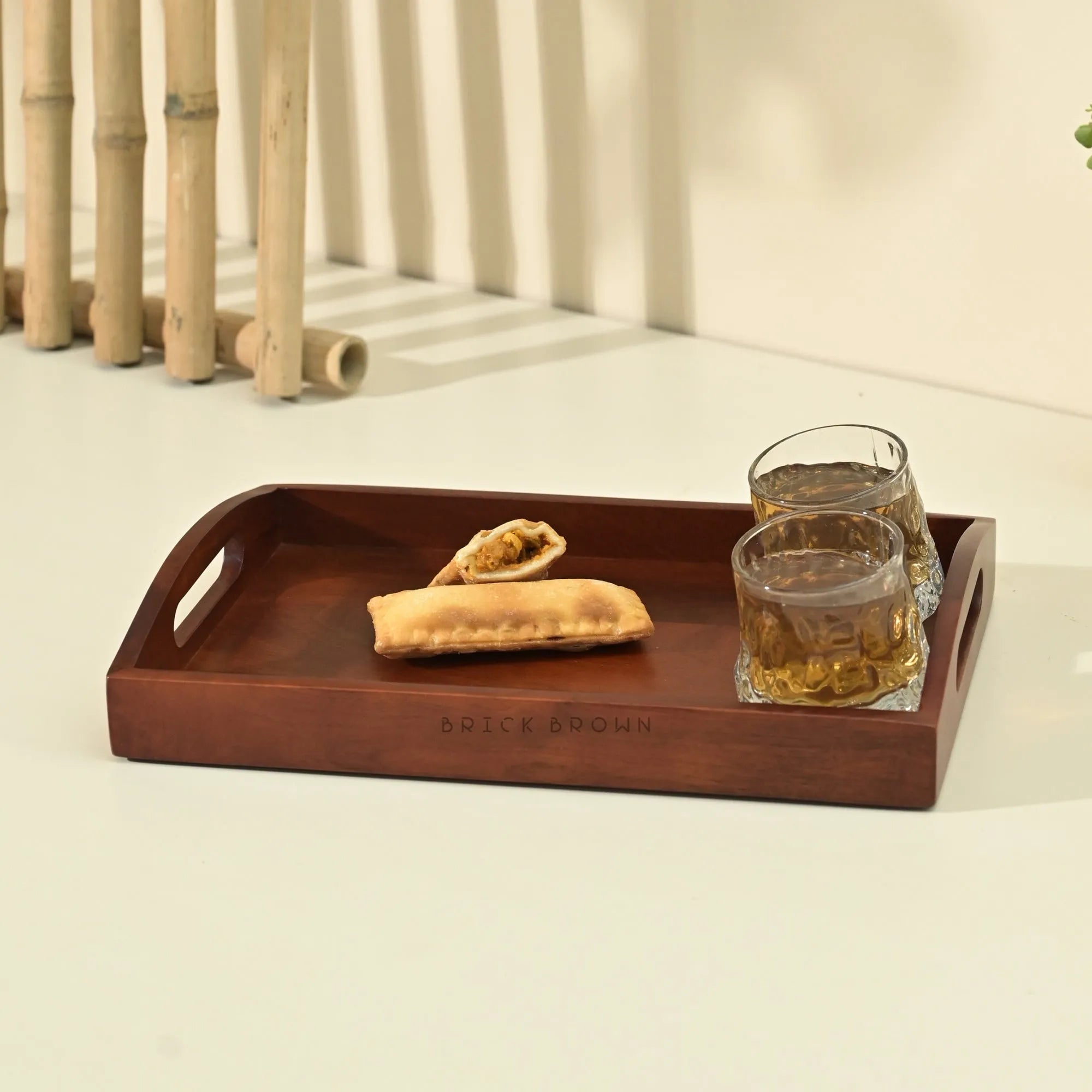 Classic Serving Tray from Mahogany Collection (Small)