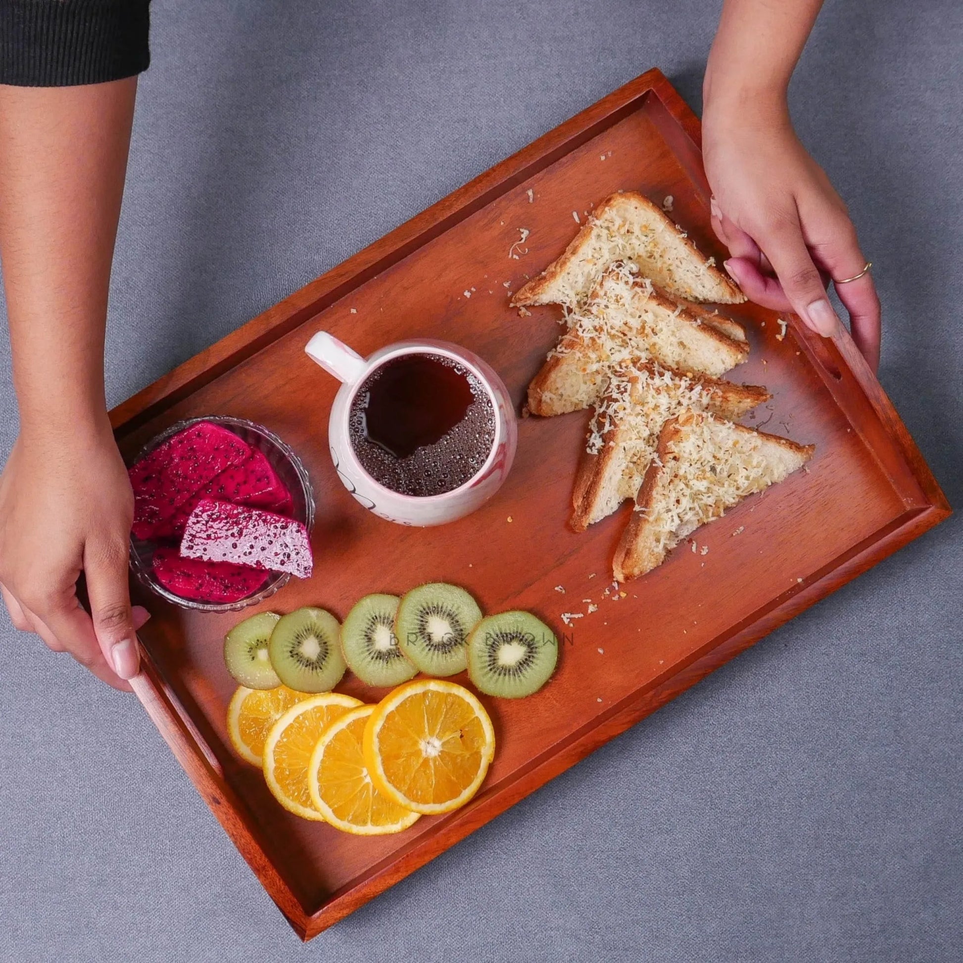 Classic Serving Tray from Mahogany Collection (Large)