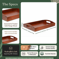 Classic Serving Tray from Mahogany Collection (Large)