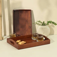 Classic Serving Tray from Mahogany Collection (Set of 2)