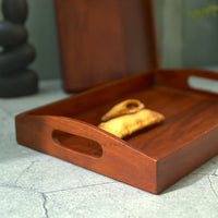 Classic Serving Tray from Mahogany Collection (Set of 2)