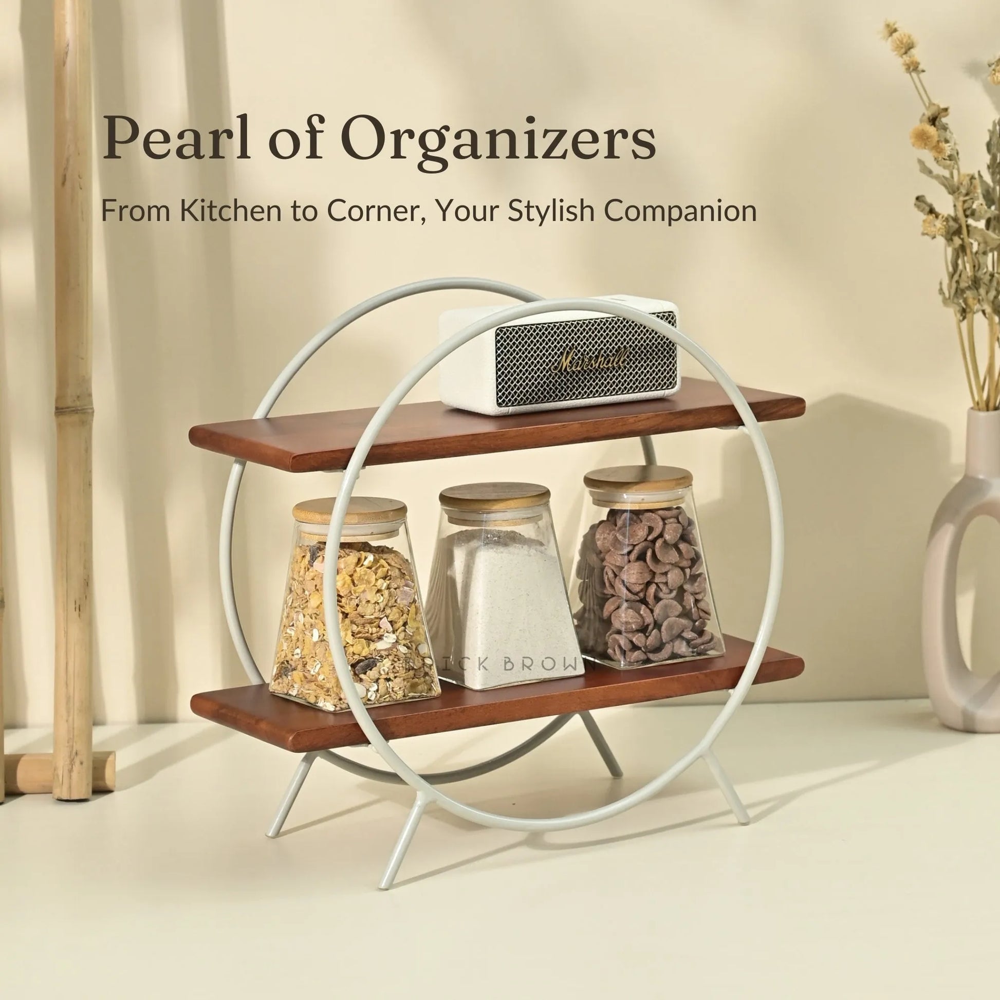 Pearl Circular Organizer from Mahogany Collection