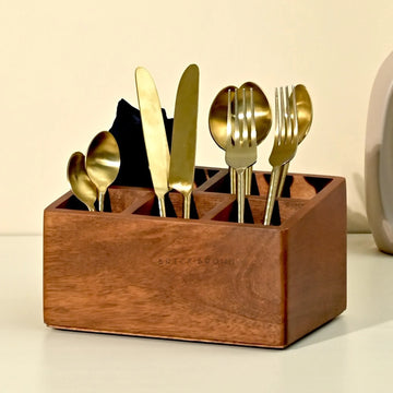 Prism Cutlery Caddy/Holder from Mahogany Collection