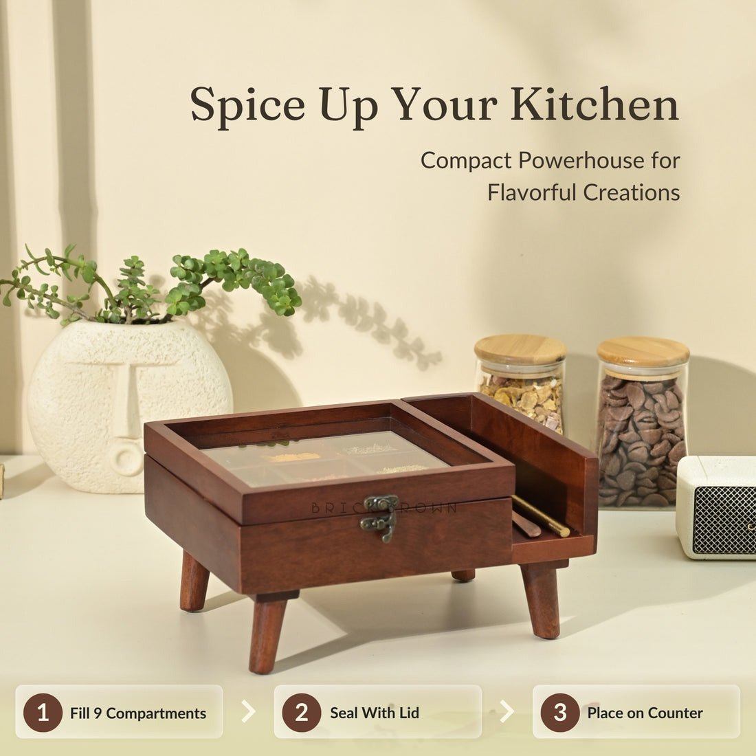Legged Spice Box