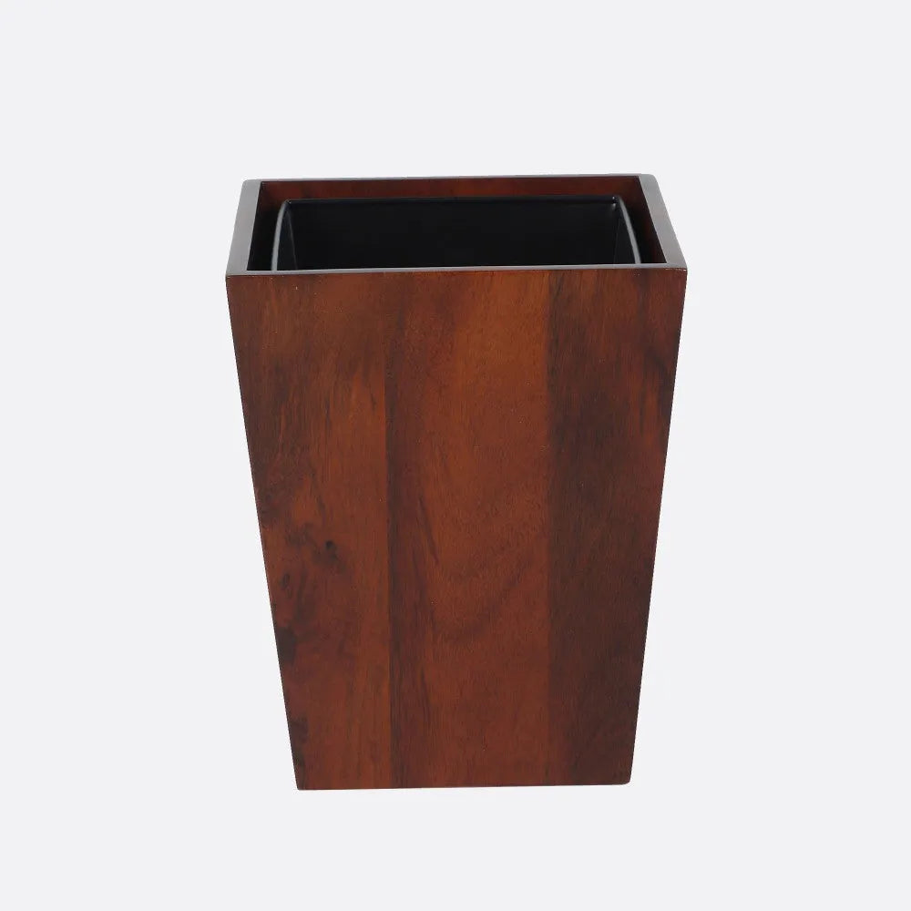 Dwindle Wastebasket from Mahogany Collection