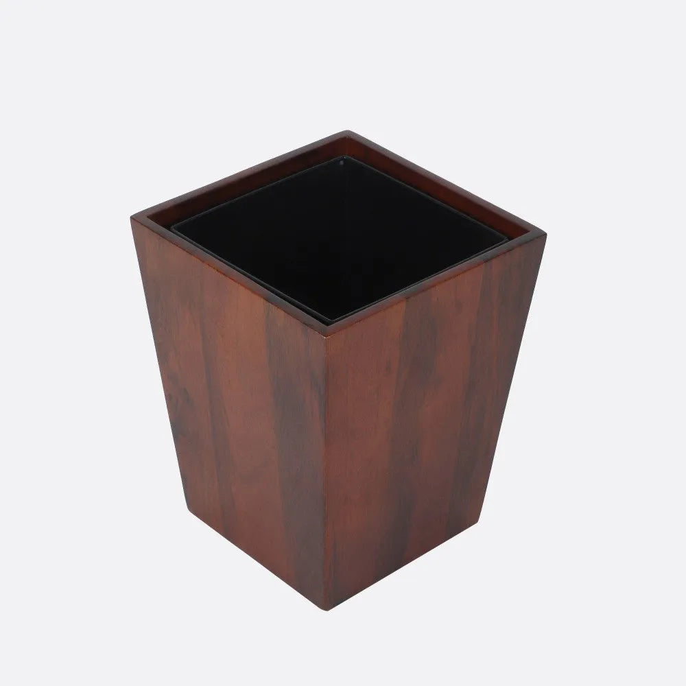 Dwindle Wastebasket from Mahogany Collection