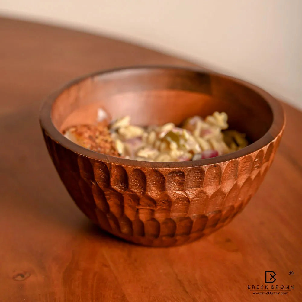 Carved Crust Serving + Snack Bowl Set