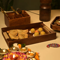 Tribal Serving Tray in Walnut