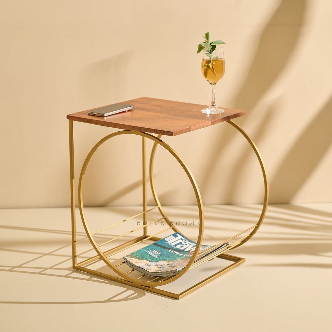 Running Wheel Accent Table