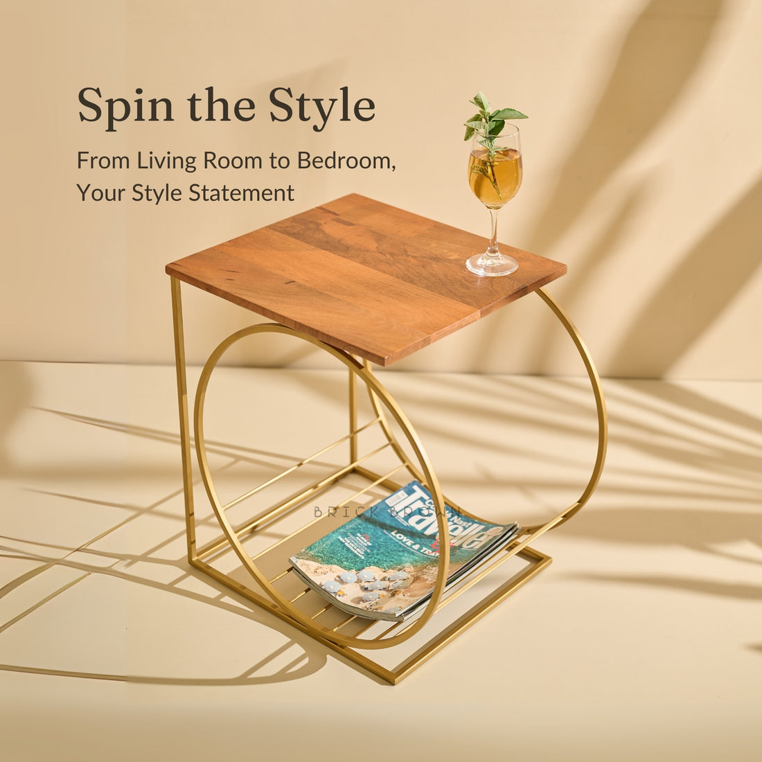 Running Wheel Accent Table